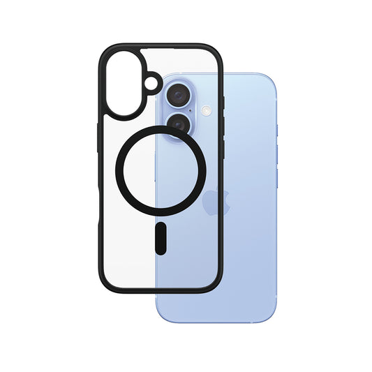 MagSafe-skal för Apple iPhone 16, PanzerGlass, Frame, Svart Transparent