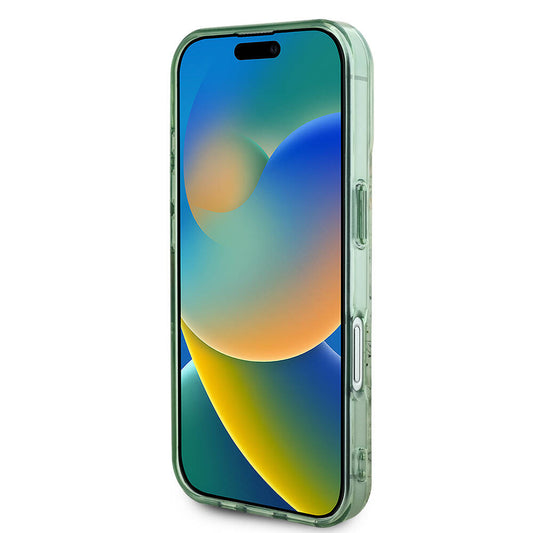 MagSafe-skal för Apple iPhone 16 Plus, Guess, IML Flower & Tonal Circle, Grön