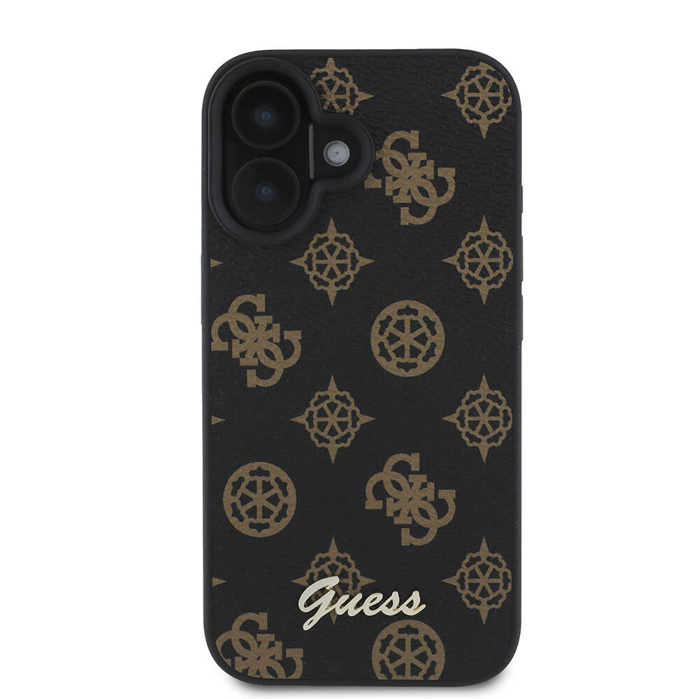 MagSafe-skal för Apple iPhone 16 Plus, Guess, Peony Script, Svart
