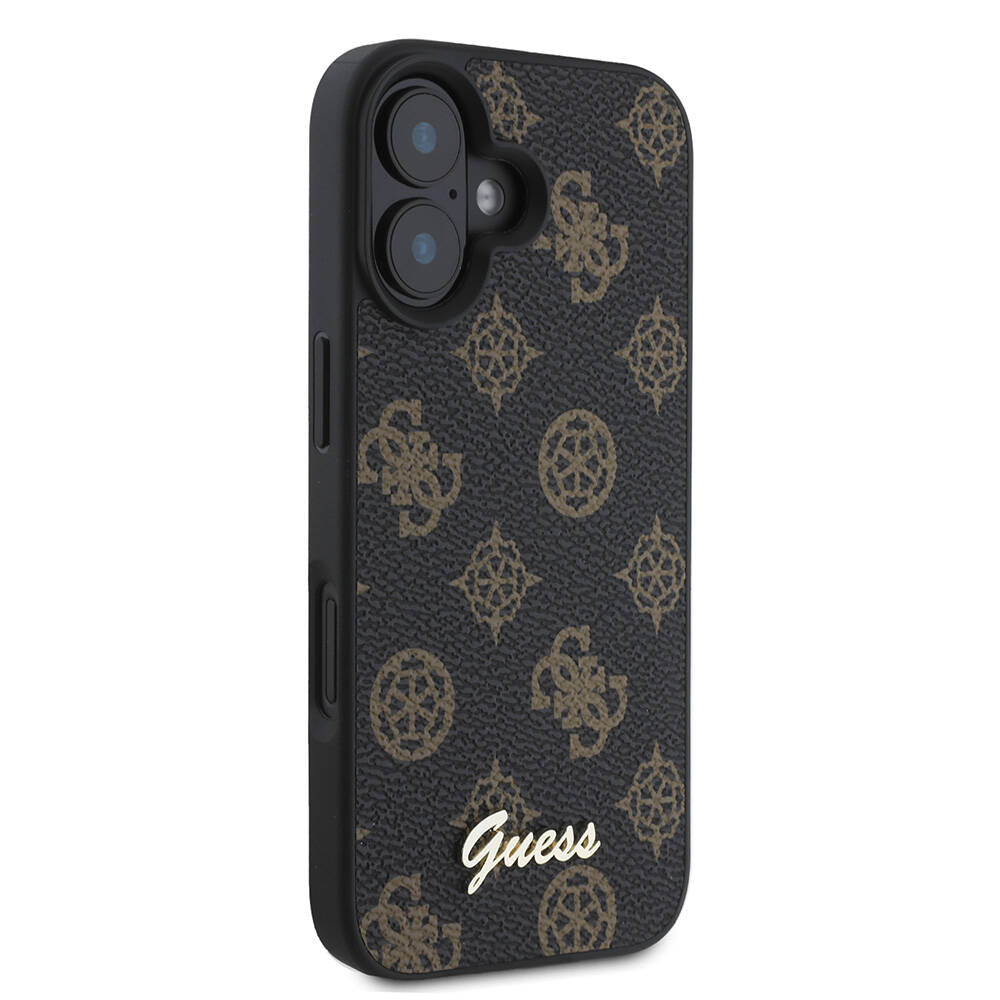 MagSafe-skal för Apple iPhone 16 Plus, Guess, Peony Script, Svart