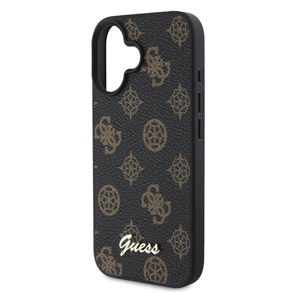 MagSafe-skal för Apple iPhone 16 Plus, Guess, Peony Script, Svart
