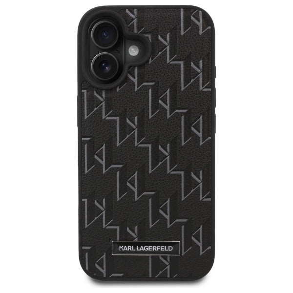 MagSafe Case for Apple iPhone 16 Plus, Karl Lagerfeld, Hot Stamp, Black