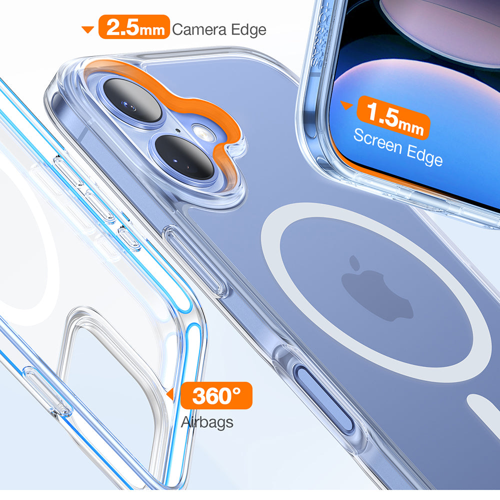 MagSafe-skal för Apple iPhone 16 Plus, Torras, Diamond, Transparent