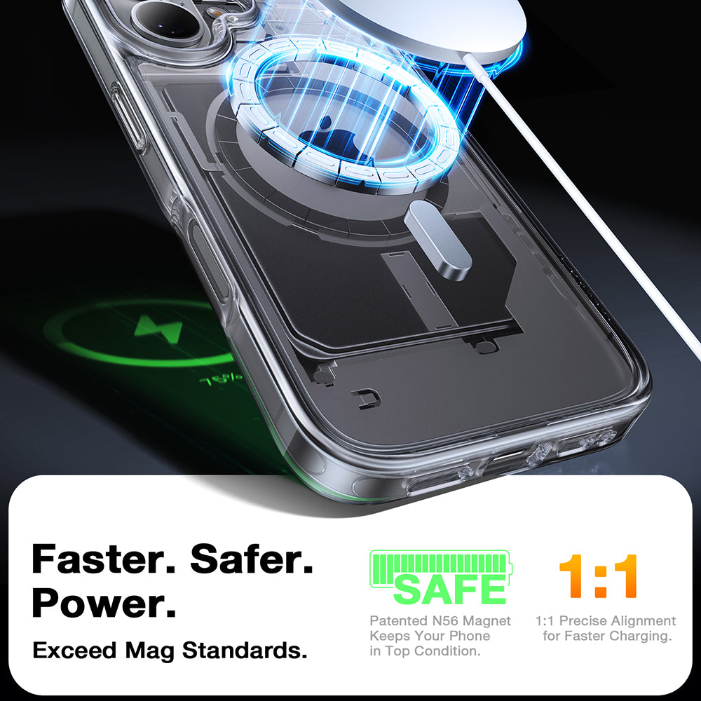 MagSafe-skal för Apple iPhone 16 Plus, Torras, Diamond, Transparent