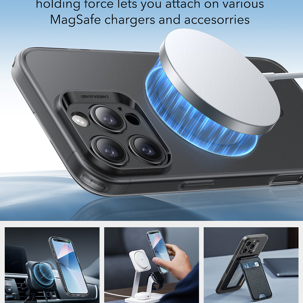 MagSafe-skal för Apple iPhone 16 Pro, ESR, Zero, Satinsvart