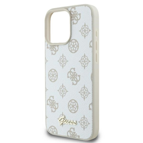 MagSafe-skal för Apple iPhone 16 Pro, Guess, Peony Script, Vit