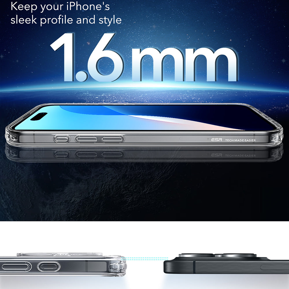 MagSafe-skal för Apple iPhone 16 Pro Max, ESR, Classic Hybrid, Transparent
