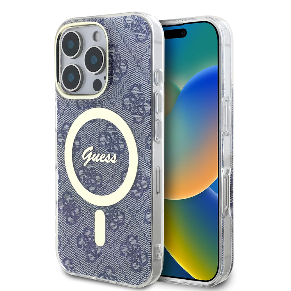 MagSafe-skal för Apple iPhone 16 Pro Max, Guess, IML 4G, Blå