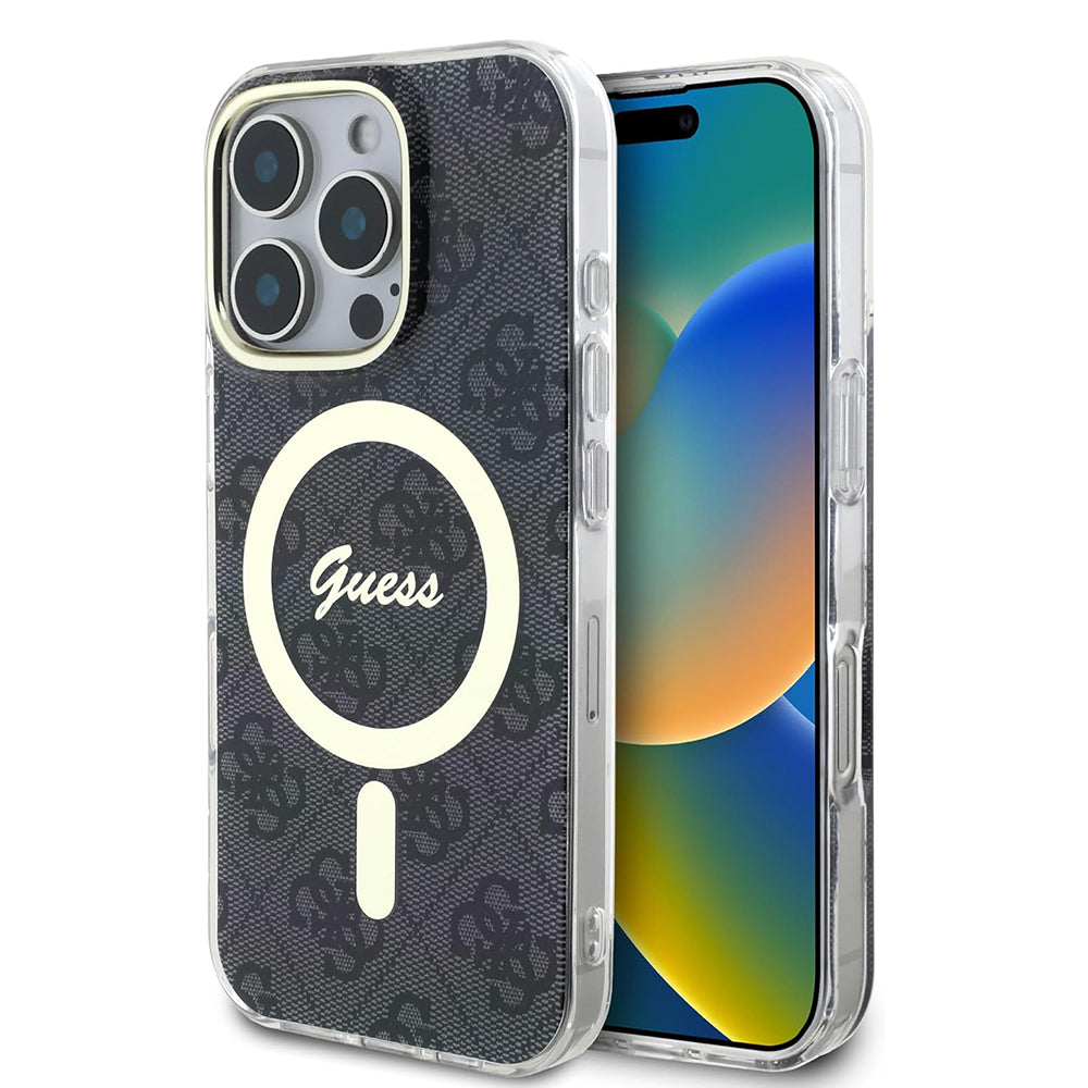MagSafe-skal för Apple iPhone 16 Pro Max, Guess, IML 4G, Svart