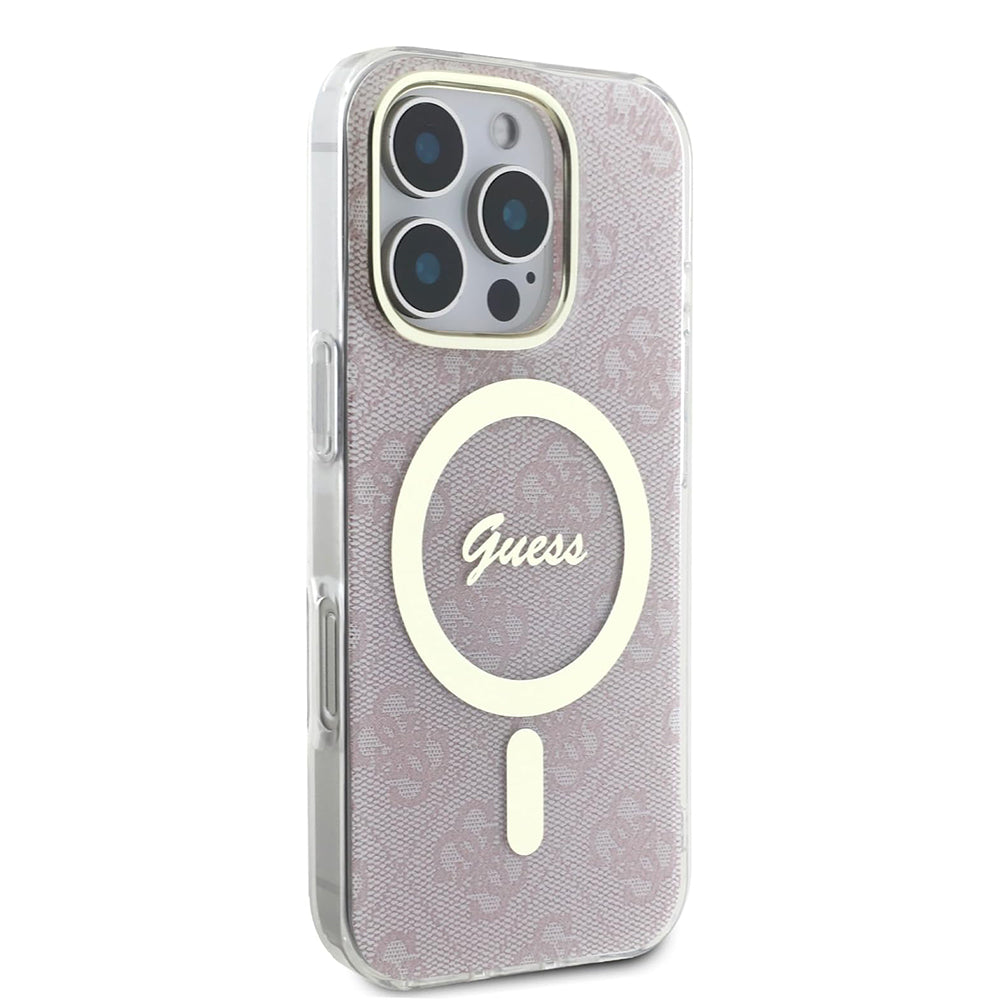 MagSafe-skal för Apple iPhone 16 Pro Max, Guess, IML 4G, Rosa