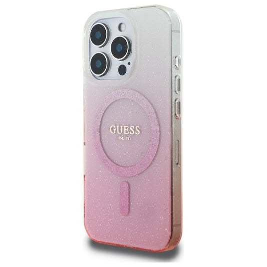 MagSafe-skal för Apple iPhone 16 Pro Max, Guess, IML Glitter Gradient, Rosa