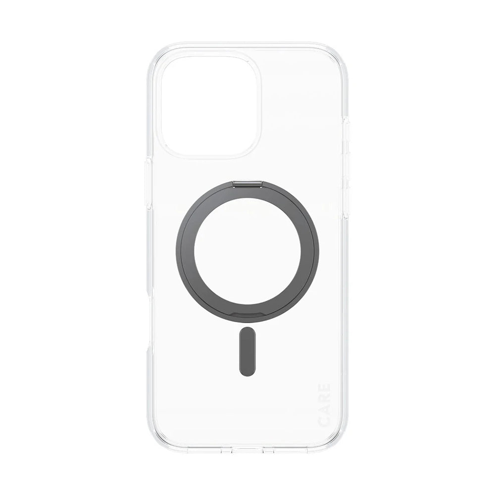 MagSafe-skal för Apple iPhone 16 Pro Max, PanzerGlass, Care Feature Kickstand, Svart Transparent