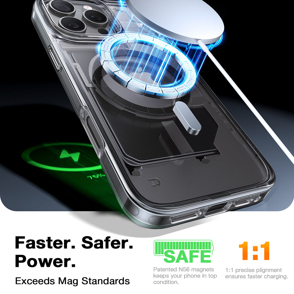 MagSafe-skal för Apple iPhone 16 Pro Max, Torras, Diamond, transparent