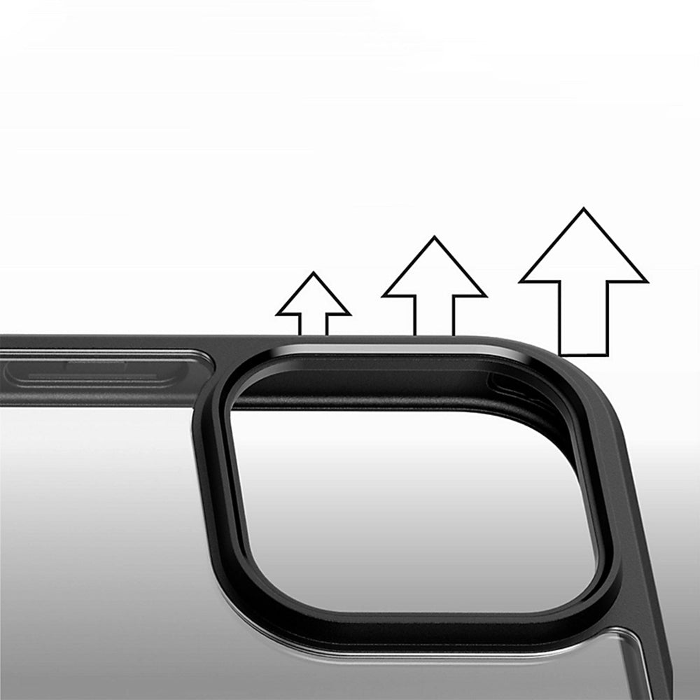MagSafe-skal för Apple iPhone 16 Pro, PanzerGlass, Frame, Svart Transparent