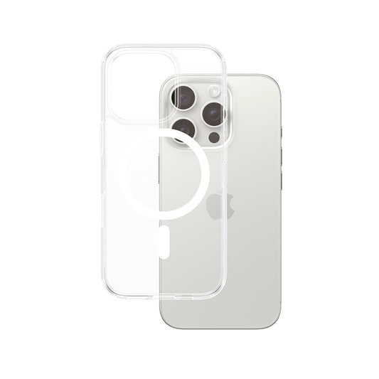 MagSafe-skal för Apple iPhone 16 Pro, PanzerGlass, HardCase, Vit Transparent