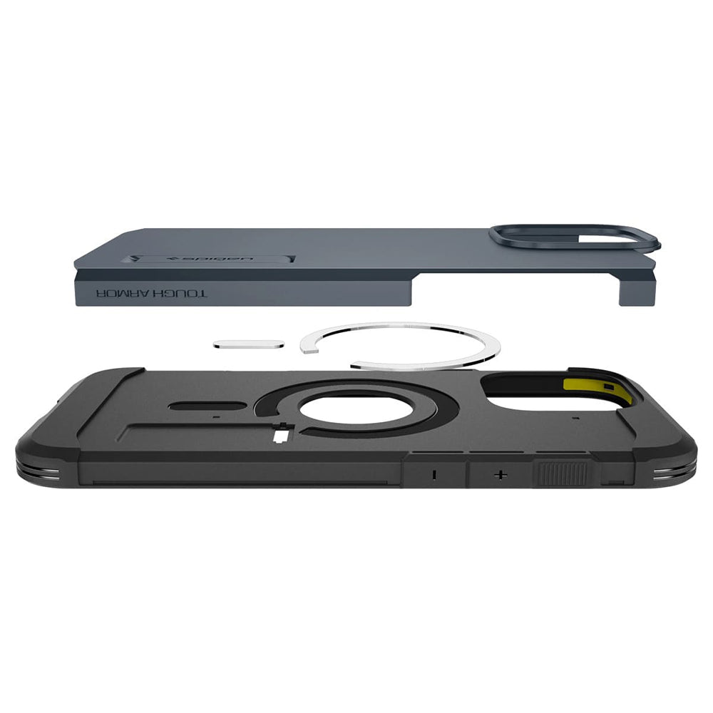 MagSafe-skal för Apple iPhone 16 Pro, Spigen, Tough Armor, Blå ACS08147