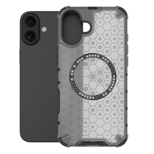 MagSafe-fodral för Apple iPhone 16, Techsuit, HoneyComb Shield, Vit