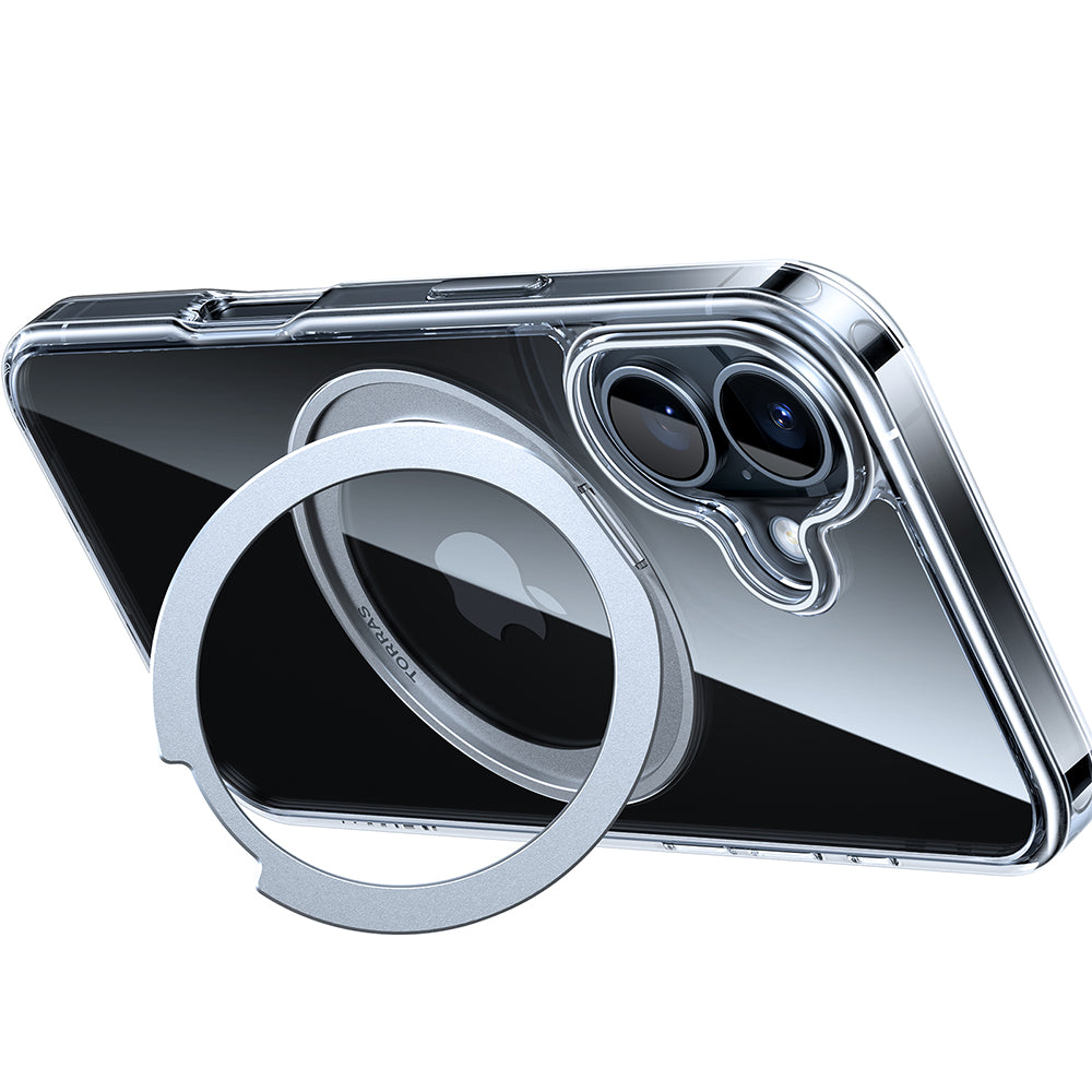 MagSafe-skal för Apple iPhone 16, Torras, Ostand Pro, Transparent