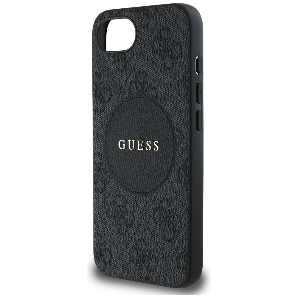 MagSafe-skal för Apple iPhone 17e / 16e, Guess, 4G Circle Classic Logo, Svart