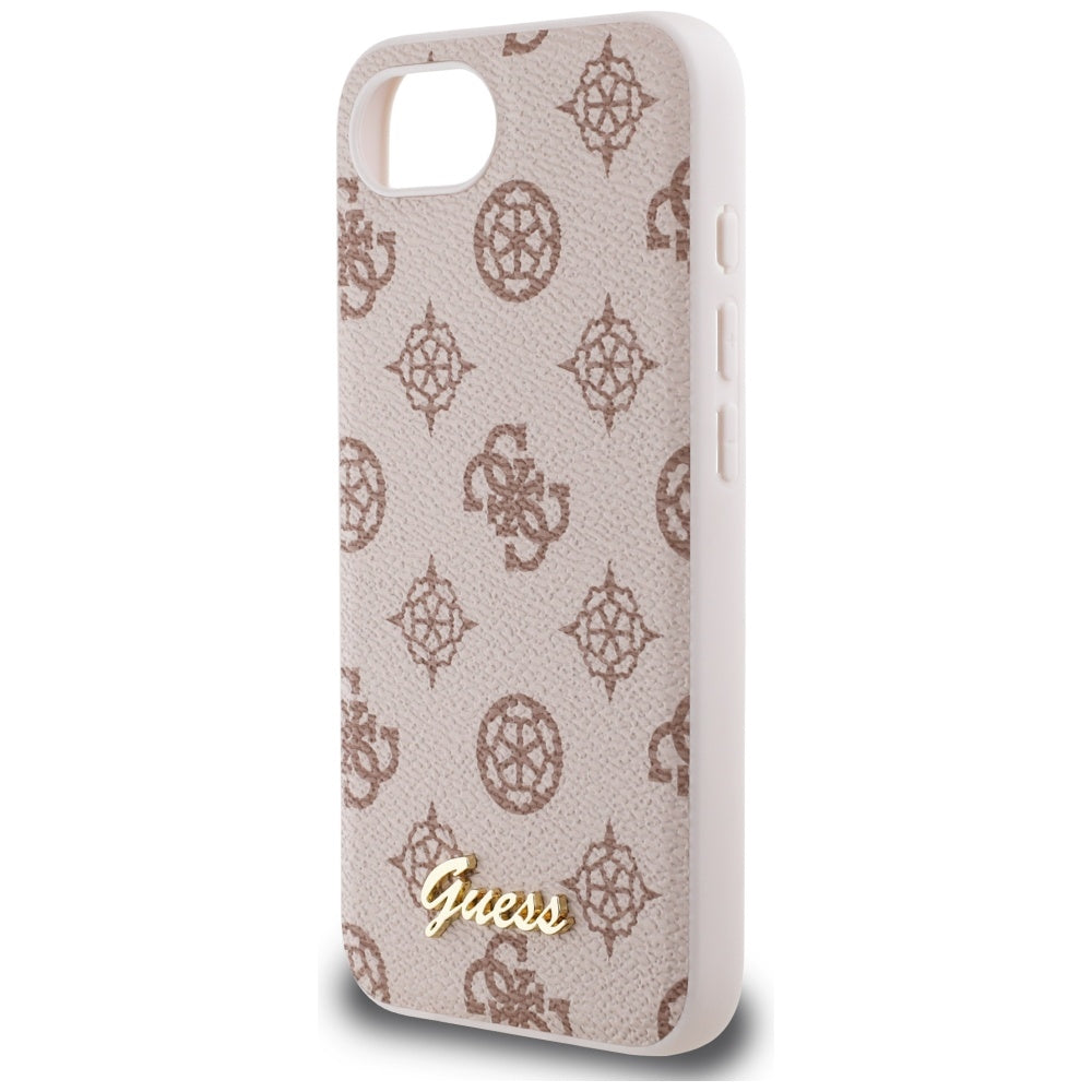 MagSafe-skal för Apple iPhone 17e / 16e, Guess, Peony Script, Brun