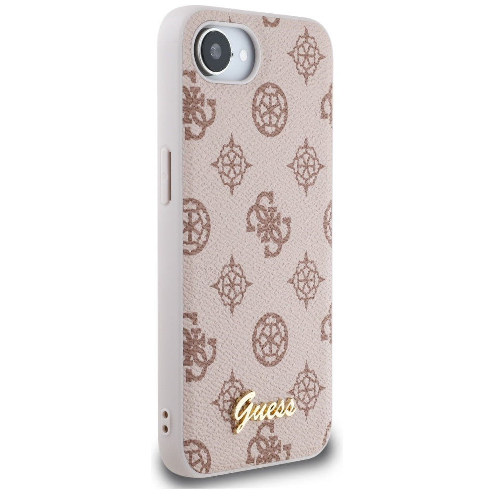 MagSafe-skal för Apple iPhone 17e / 16e, Guess, Peony Script, Brun