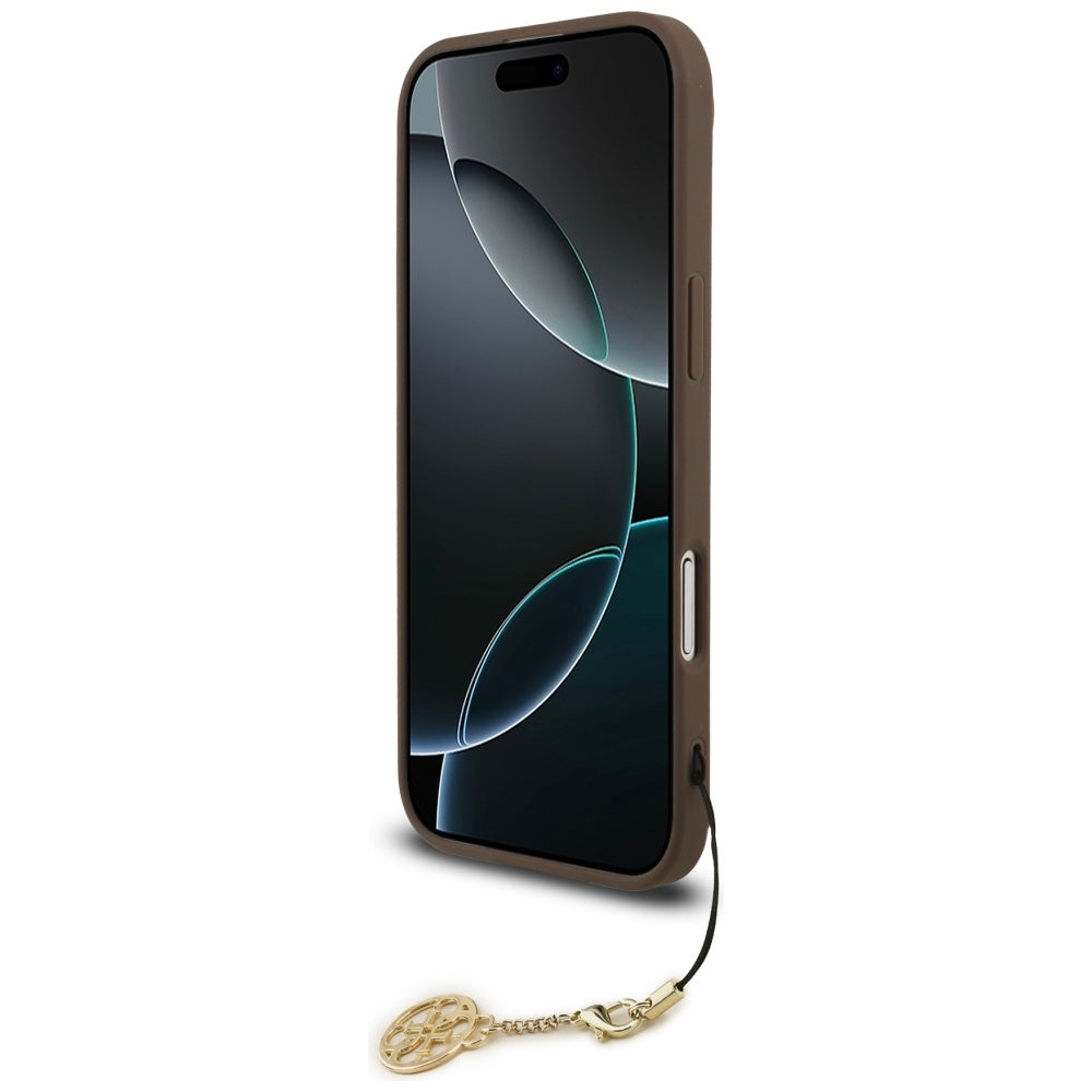 MagSafe-fodral för Apple iPhone 17 Air, Guess, 4G Charm Cradle, Brun