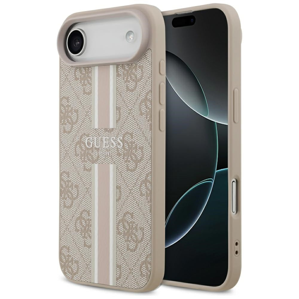 MagSafe-skal för Apple iPhone 17 Air, Guess, 4G Printed Stripes, Rosa