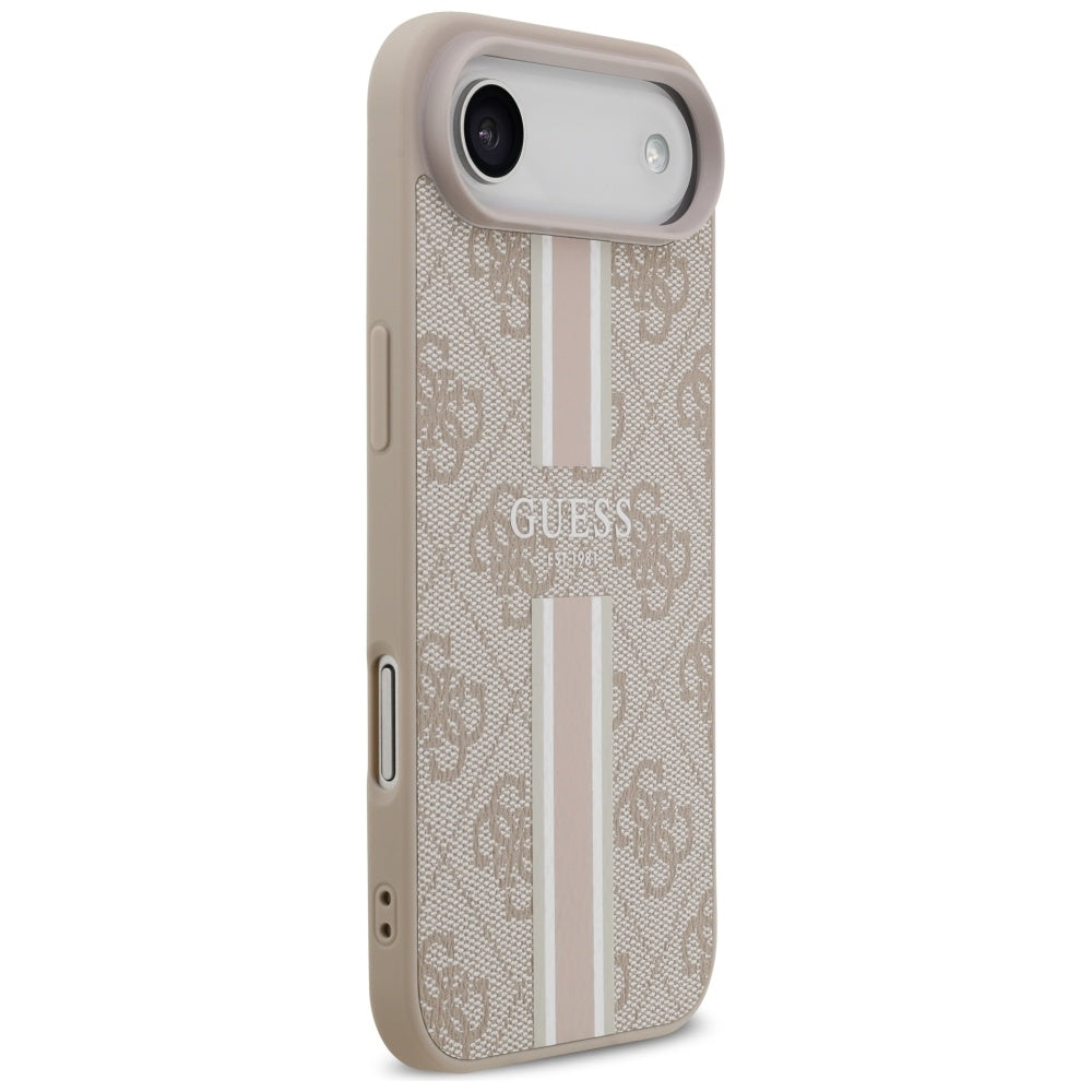 MagSafe-skal för Apple iPhone 17 Air, Guess, 4G Printed Stripes, Rosa