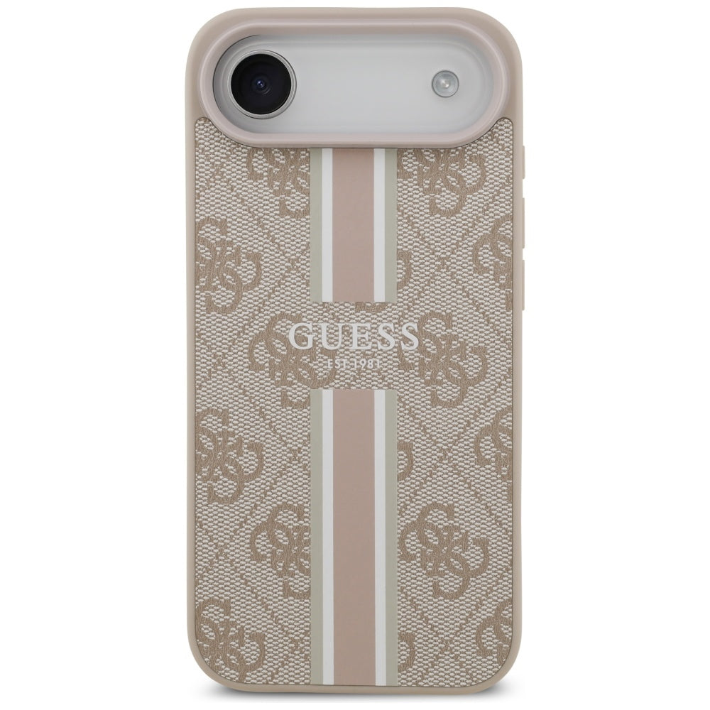 MagSafe-skal för Apple iPhone 17 Air, Guess, 4G Printed Stripes, Rosa