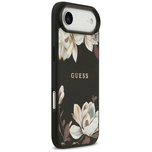 MagSafe-skal för Apple iPhone 17 Air, Guess, Grained Flowers, Svart