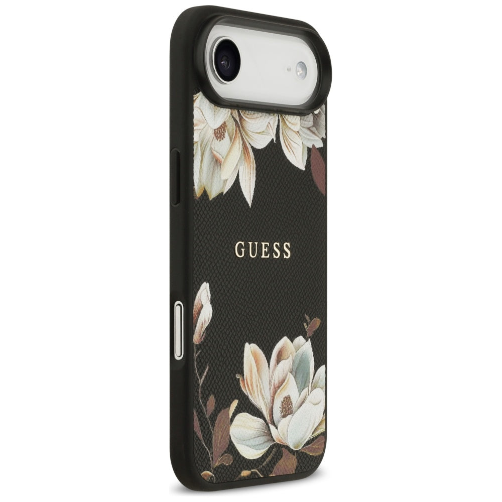 MagSafe-skal för Apple iPhone 17 Air, Guess, Grained Flowers, Svart