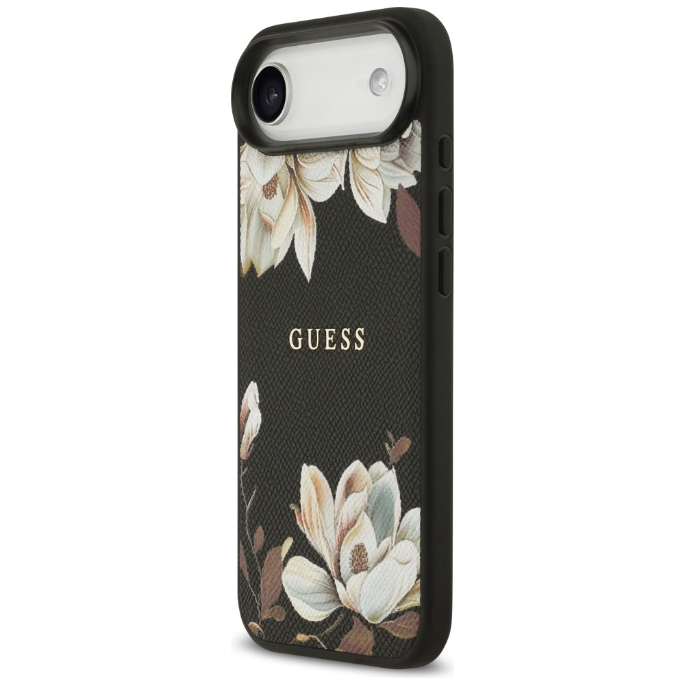 MagSafe-skal för Apple iPhone 17 Air, Guess, Grained Flowers, Svart