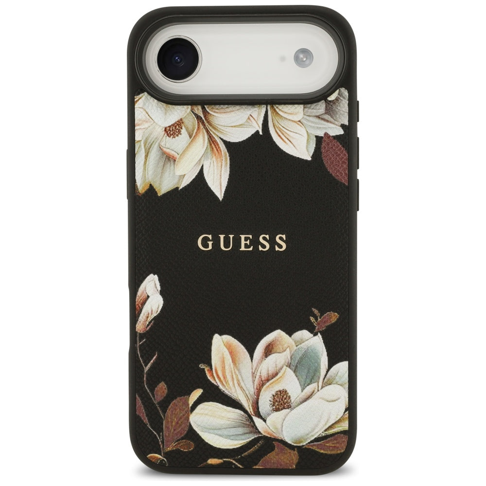 MagSafe-skal för Apple iPhone 17 Air, Guess, Grained Flowers, Svart