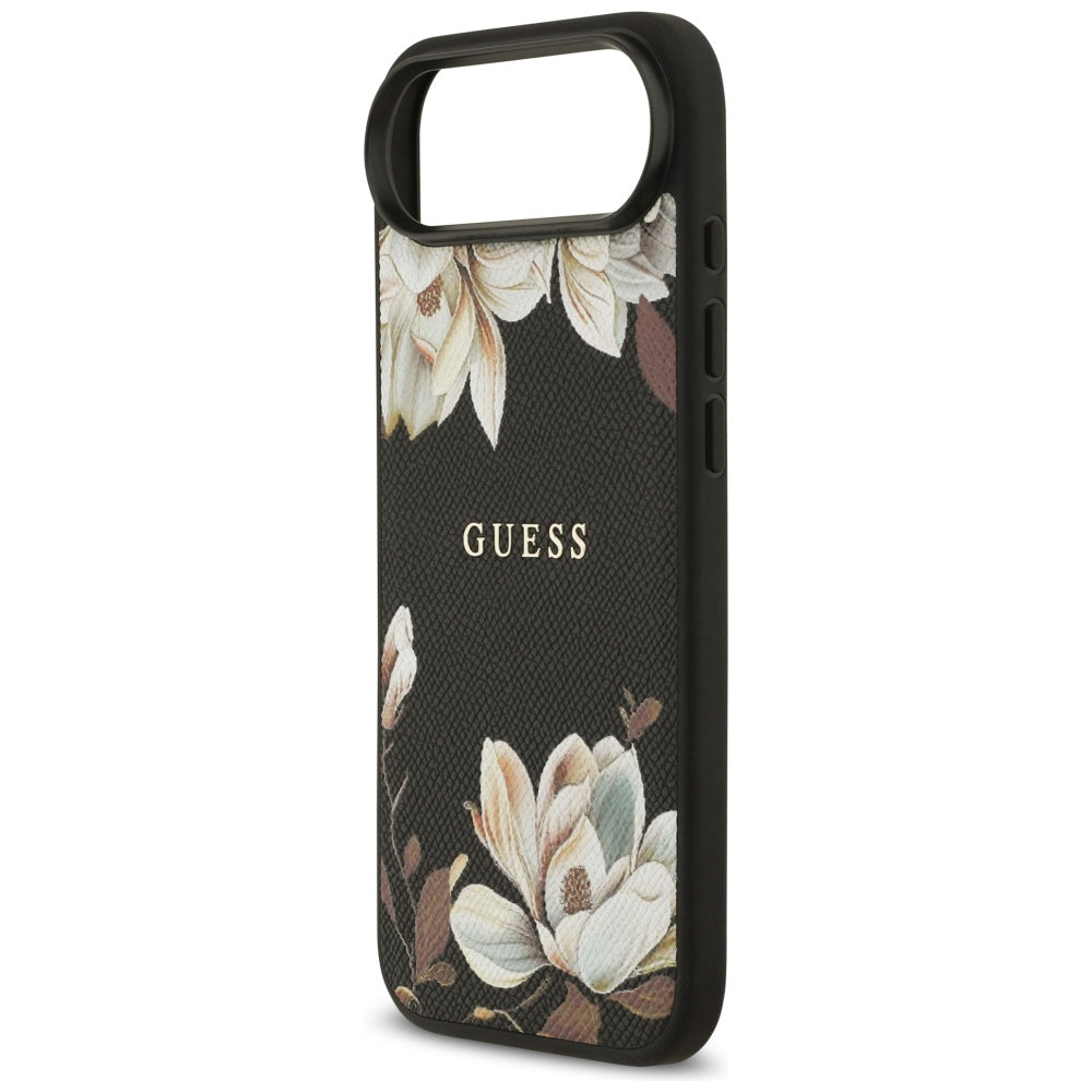 MagSafe-skal för Apple iPhone 17 Air, Guess, Grained Flowers, Svart
