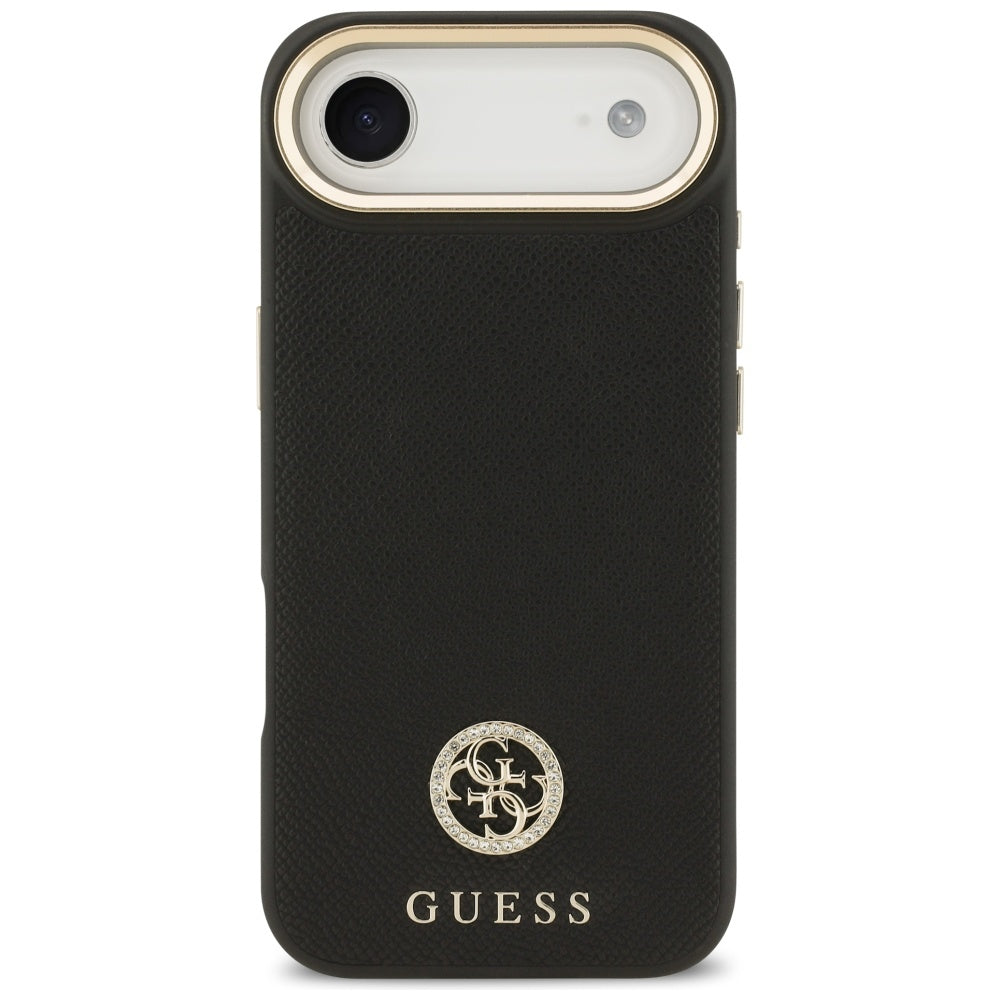 MagSafe-skal för Apple iPhone 17 Air, Guess, Grained Strass Logo, Svart