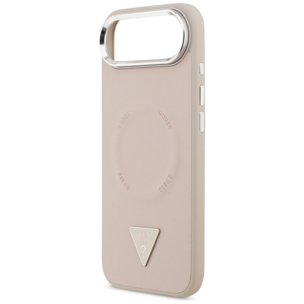 MagSafe-skal för Apple iPhone 17 Air, Guess, Triangle Logo, Silverrosa