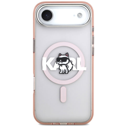 MagSafe-skal för Apple iPhone 17 Air, Karl Lagerfeld, IML Sketch Logo Choupette, Rosa