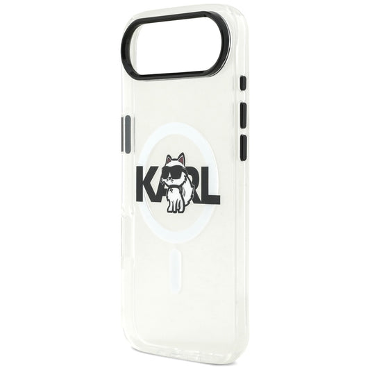 MagSafe-skal för Apple iPhone 17 Air, Karl Lagerfeld, IML Sketch Logo Choupette, Transparent