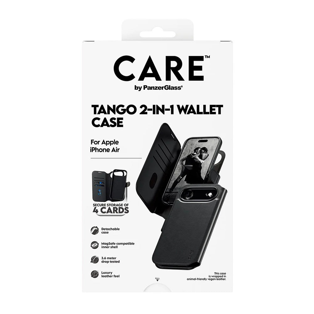 MagSafe-skal för Apple iPhone 17 Air, PanzerGlass, Care Feature Tango Two-in-One, Svart