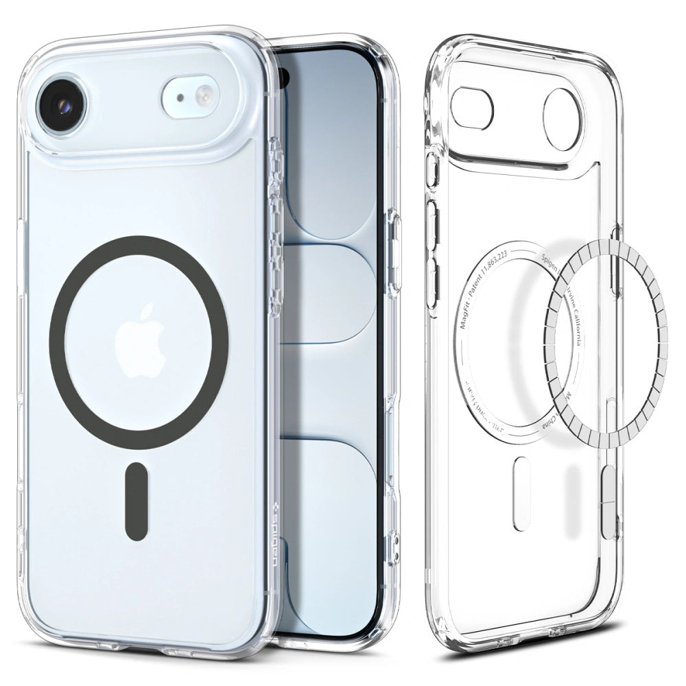MagSafe-skal för Apple iPhone 17 Air, Spigen, Ultra Hybrid, Transparent Grå ACS10314