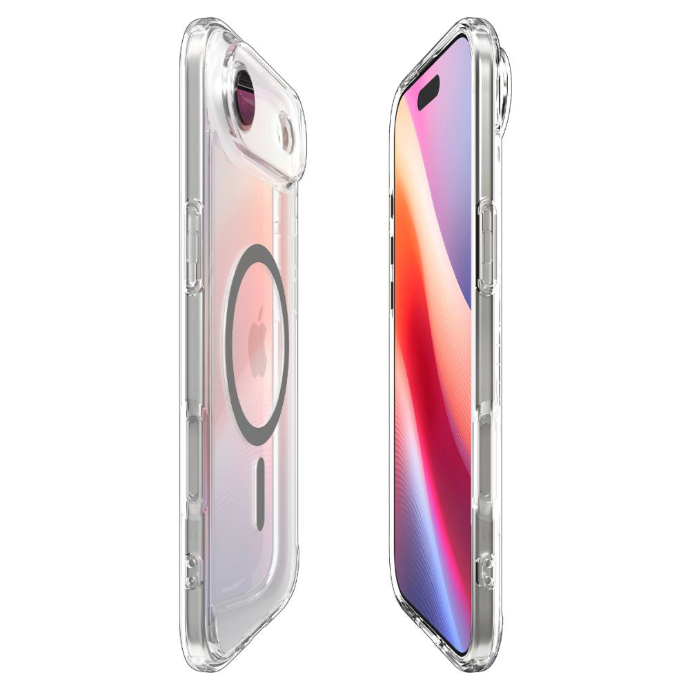 MagSafe-skal för Apple iPhone 17 Air, Spigen, Ultra Hybrid, Transparent Grå ACS10314