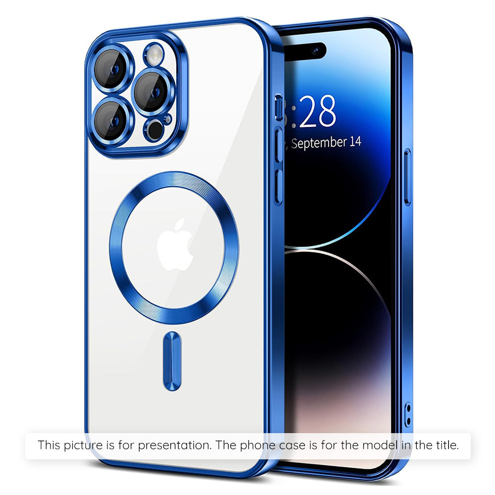 MagSafe-skal för Apple iPhone 17 Air, Techsuit, Luxury Crystal, Mörkblå