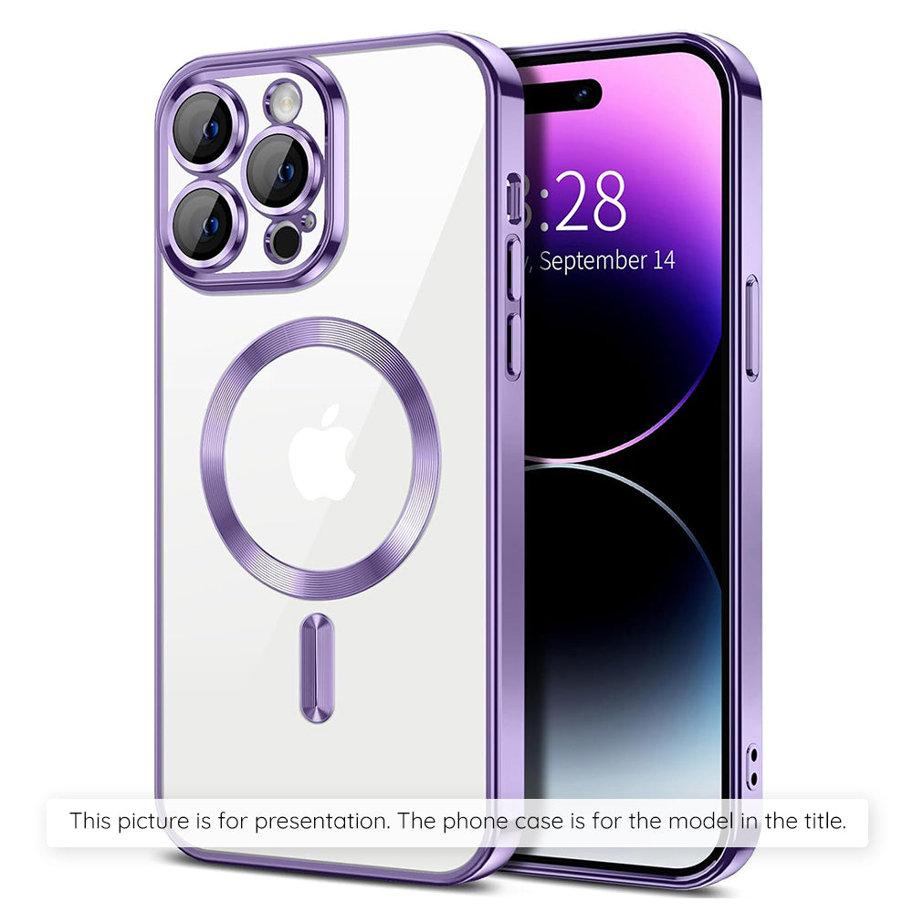 MagSafe-skal för Apple iPhone 17 Air, Techsuit, Luxury Crystal, Ljuslila