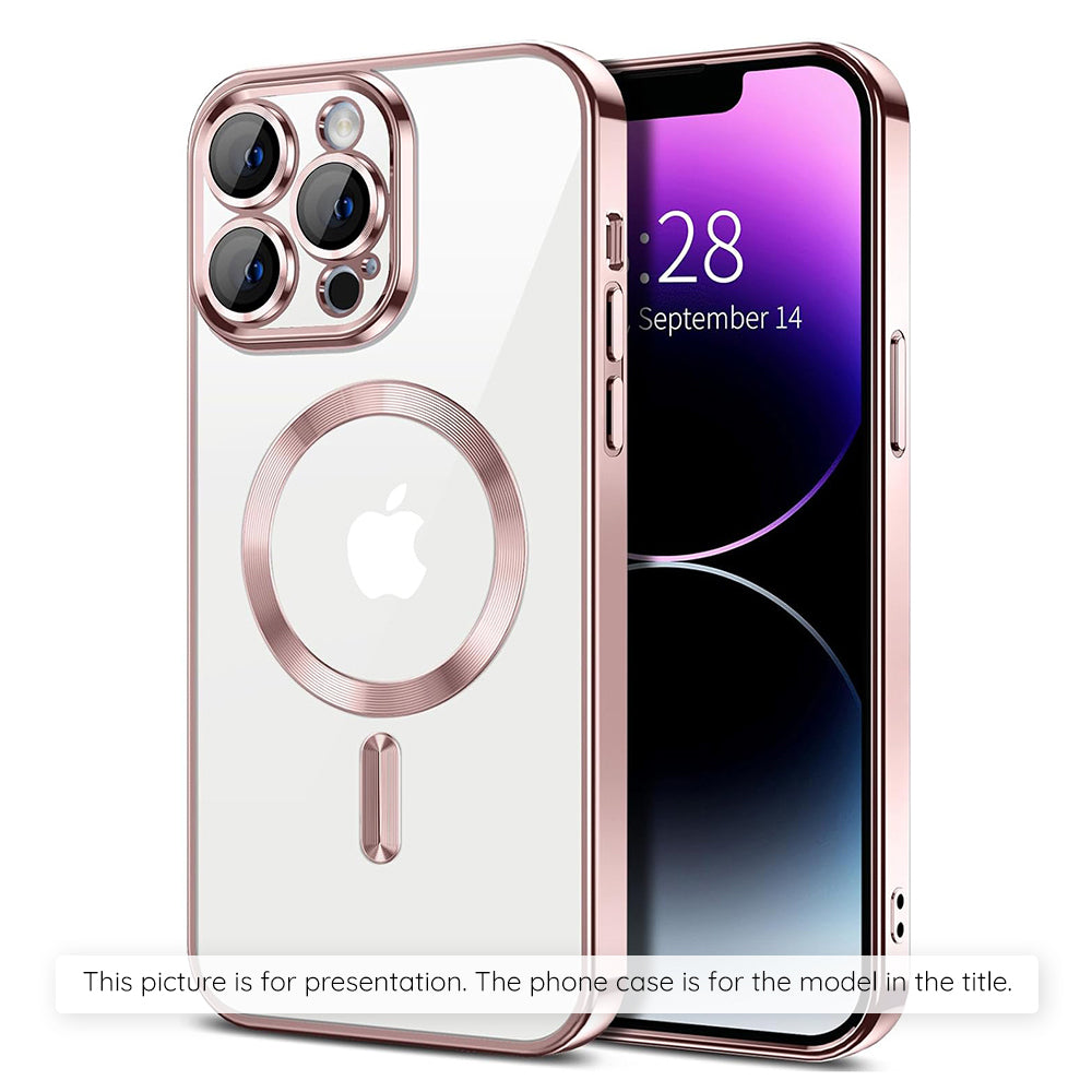 MagSafe Case for Apple iPhone 17 Air, Techsuit, Luxury Crystal, Pink