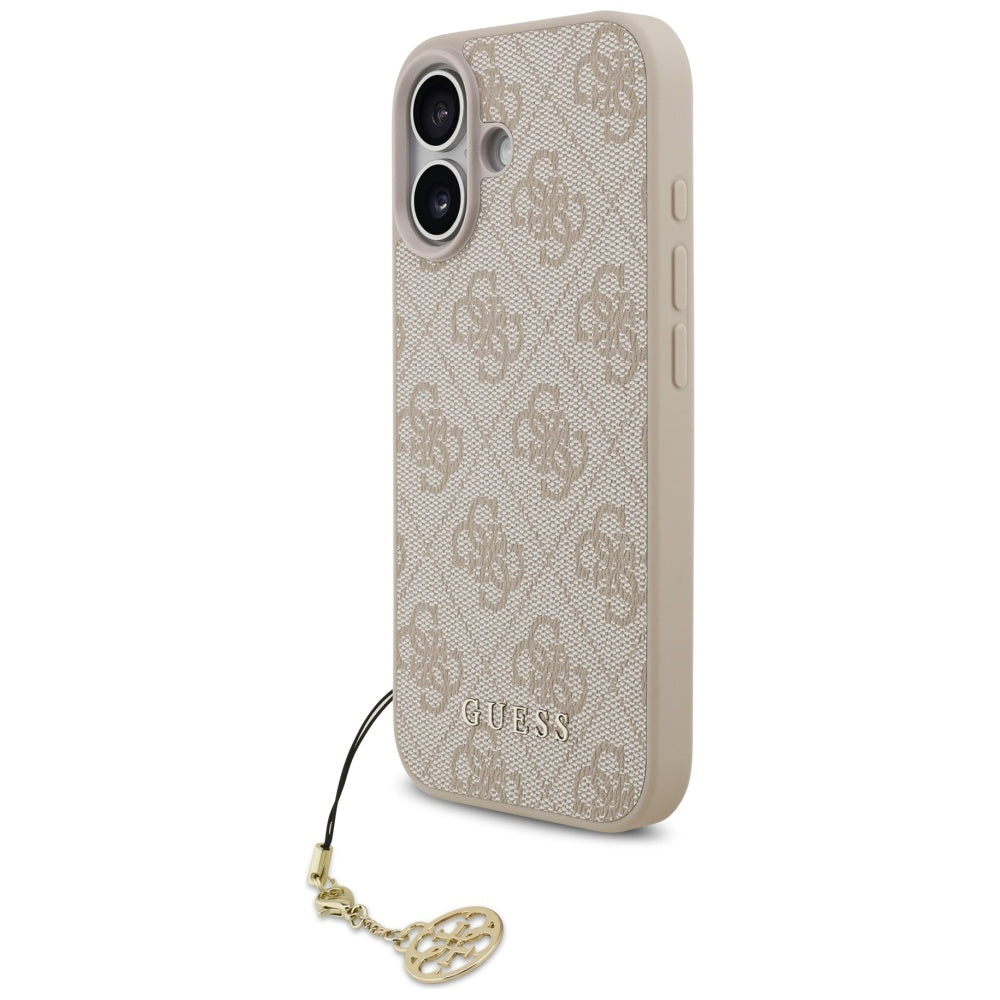 MagSafe-fodral för Apple iPhone 17, Guess, 4G Charm Cradle, Rosa