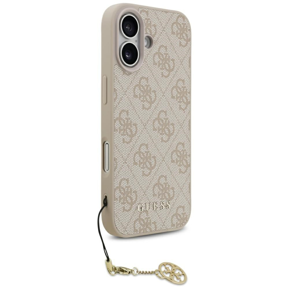 MagSafe-fodral för Apple iPhone 17, Guess, 4G Charm Cradle, Rosa