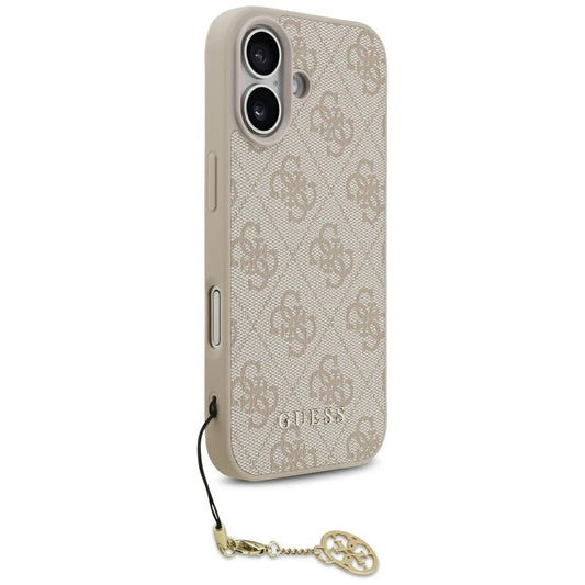 MagSafe-fodral för Apple iPhone 17, Guess, 4G Charm Cradle, Rosa