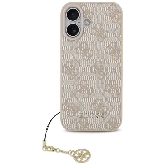MagSafe-fodral för Apple iPhone 17, Guess, 4G Charm Cradle, Rosa