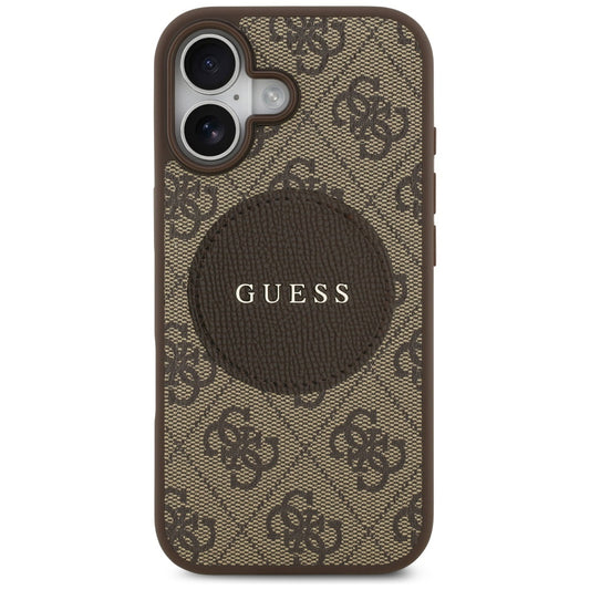 MagSafe-skal för Apple iPhone 17, Guess, 4G Circle Classic Logo, Brun