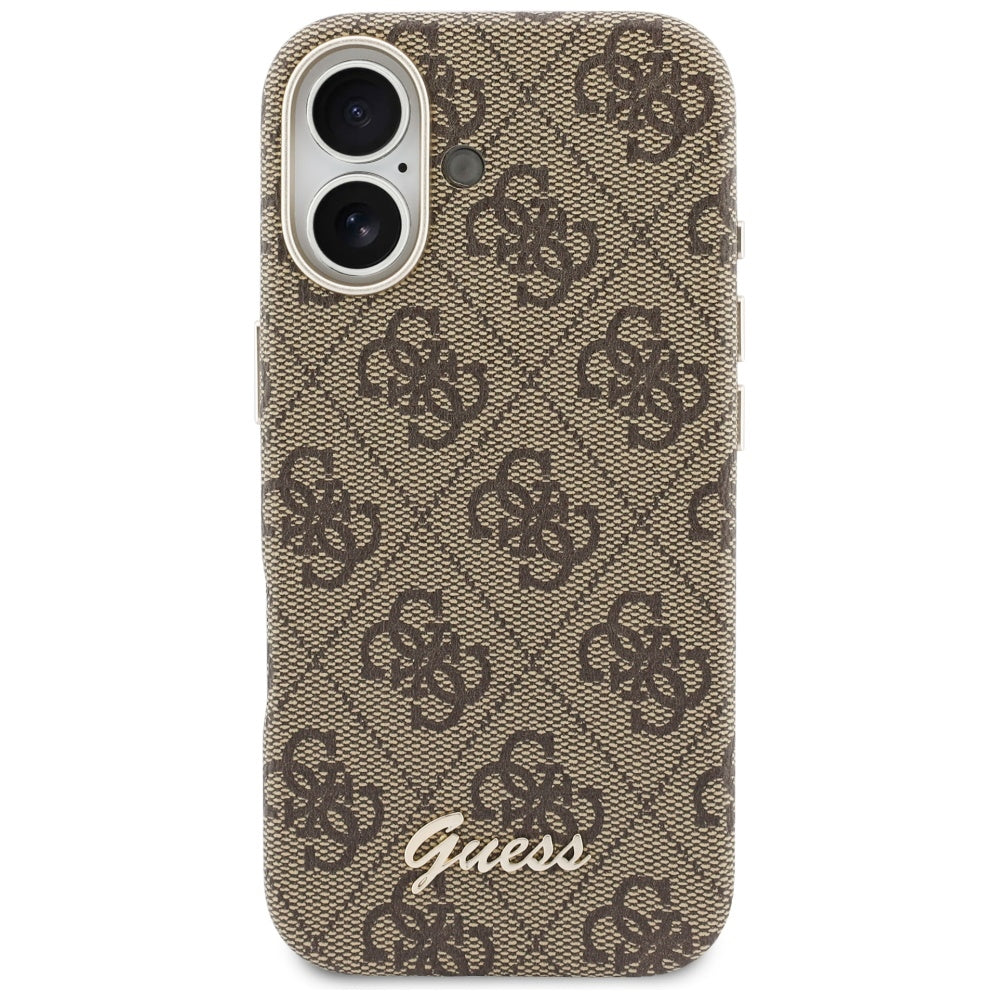 MagSafe-skal för Apple iPhone 17, Guess, 4G Script Logo, Brun